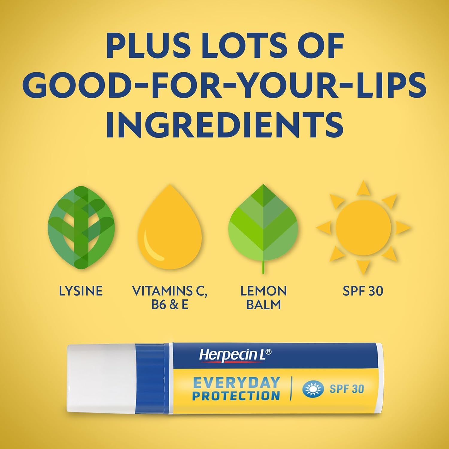 Herpecin-L SPF 30 lip balm in use for sun protection