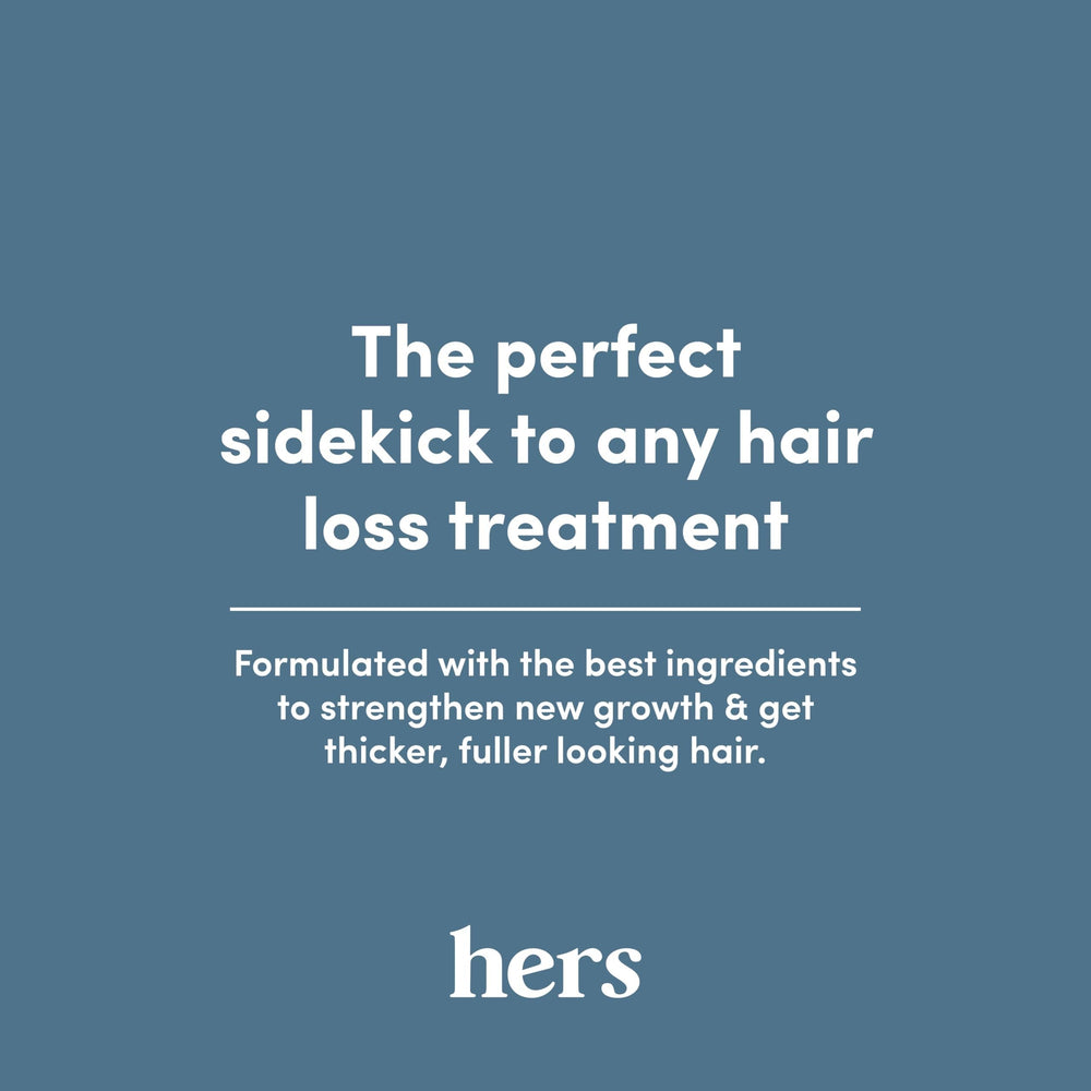 hers Full Volume Shampoo 2-pack packaging on shelf