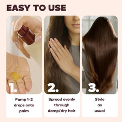 Aloe vera note with HerStyler Evolution Argan Oil Serum for moisture.