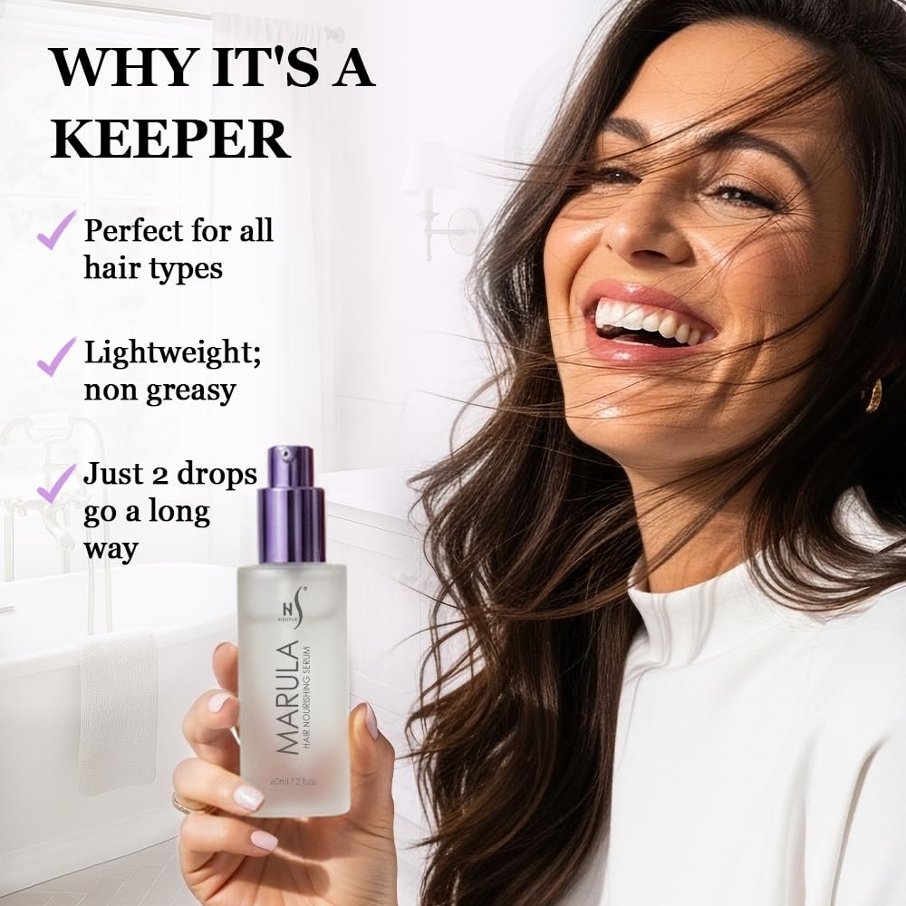 Before styling, HerStyler serum ready to protect and smooth