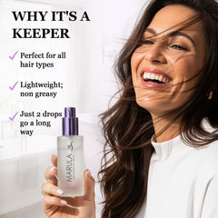 Before styling, HerStyler serum ready to protect and smooth