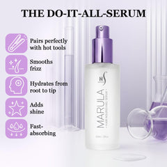 Lightweight formula of HerStyler Marula Oil Serum compared with heavier oils