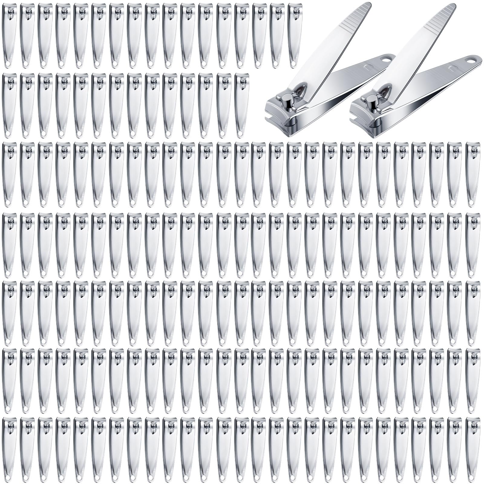 HESTYA nail clippers bulk pack in stainless steel for durable daily use.