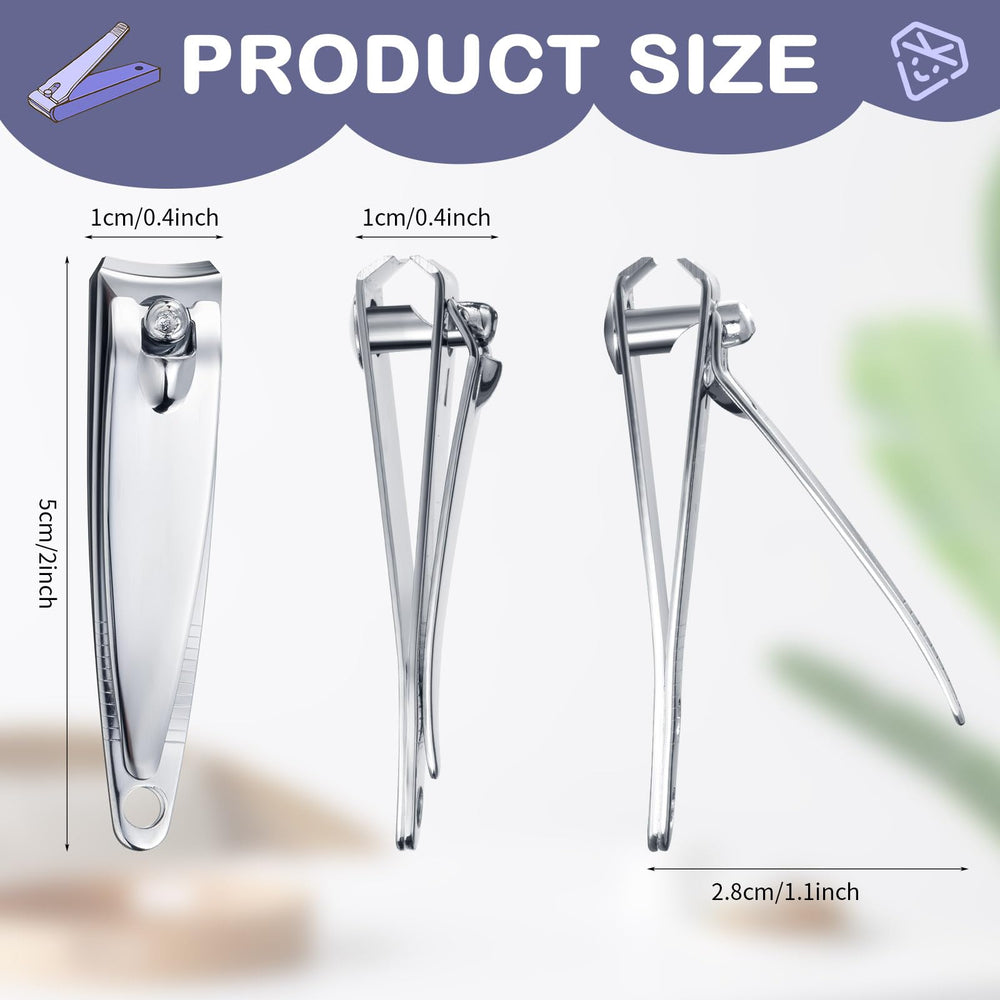 HESTYA compact-sized nail clippers fit on your keychain or bag.