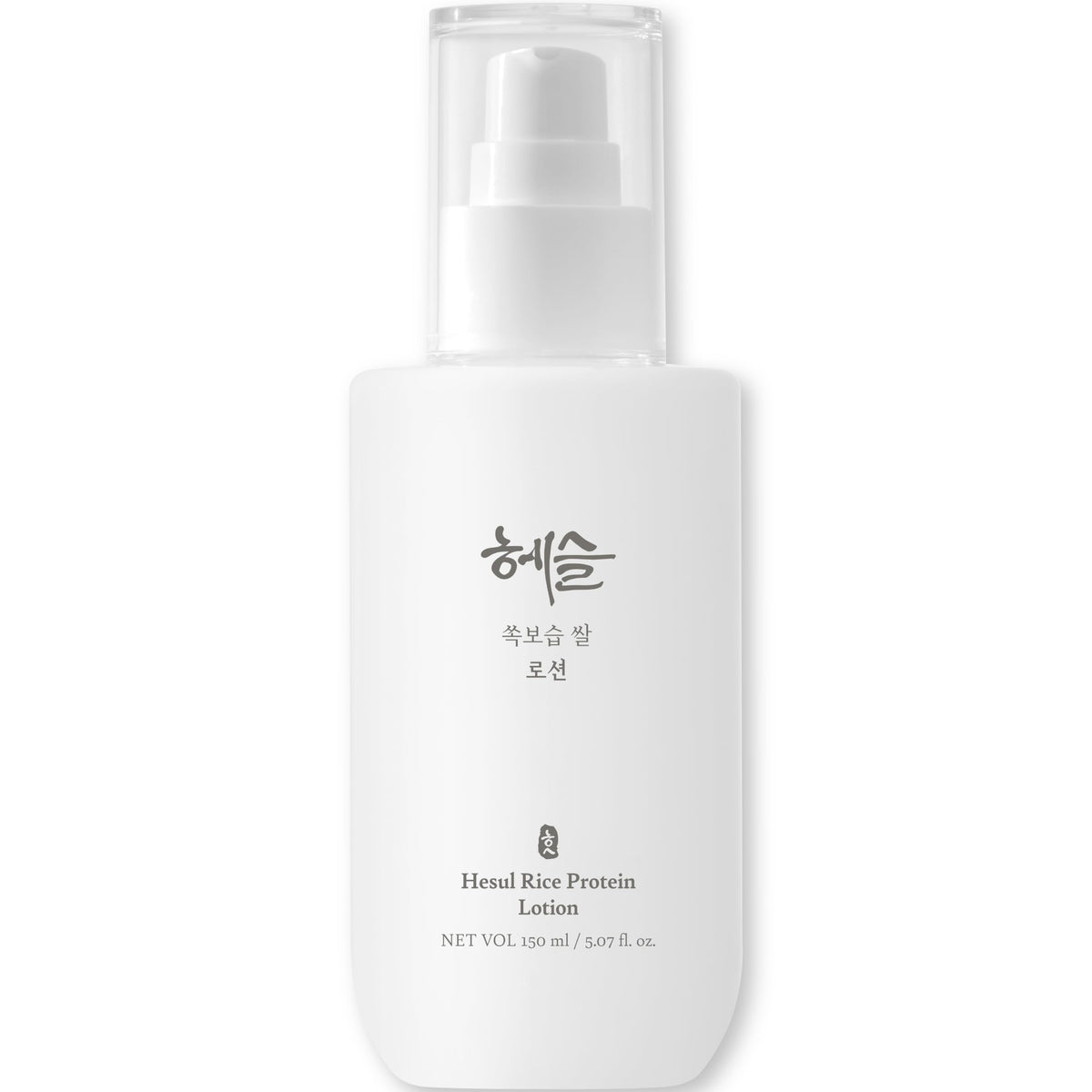 Hesul Rice Protein Lotion bottle, providing gentle daily hydration for sensitive skin.