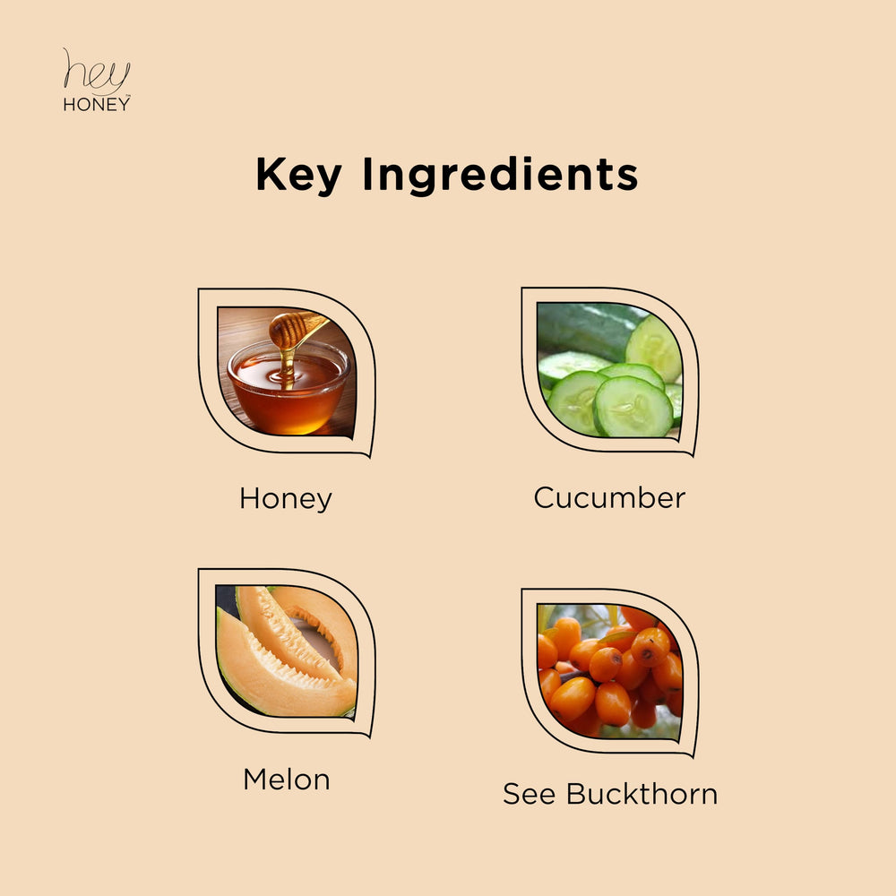 Hey Honey 24Seven texture refinement visual demonstrates smooth skin appearance.