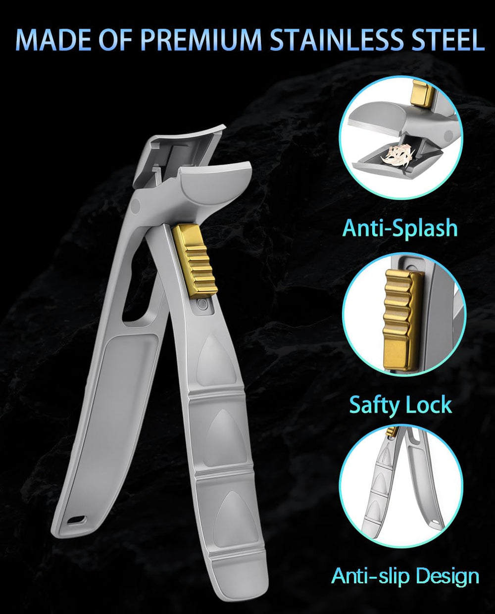 HEYCROWN easy-grip handles offer comfortable control for seniors