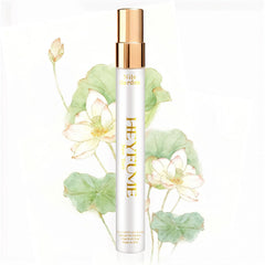 HEYFUME bottle close-up reveals a floral fruity scent for daily wear