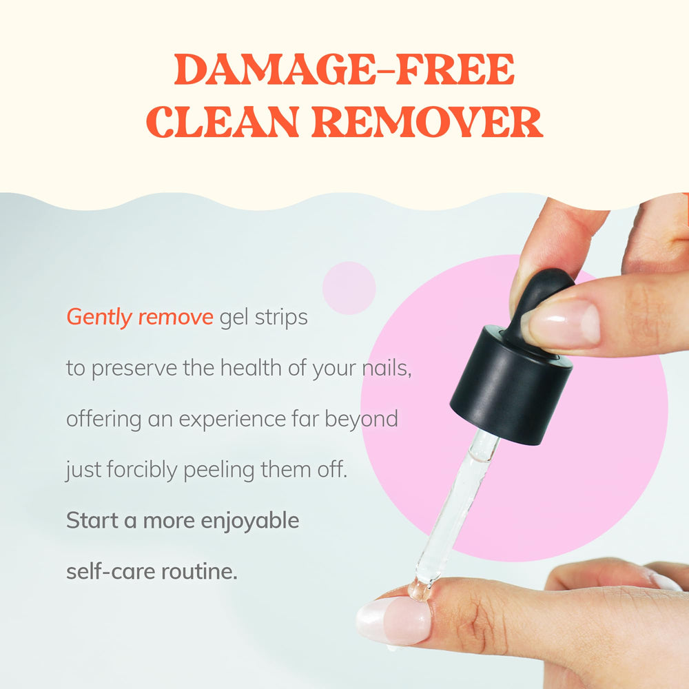 Heyhae Got To Go Remover application steps depicts lift-and-peel technique for easy removal.