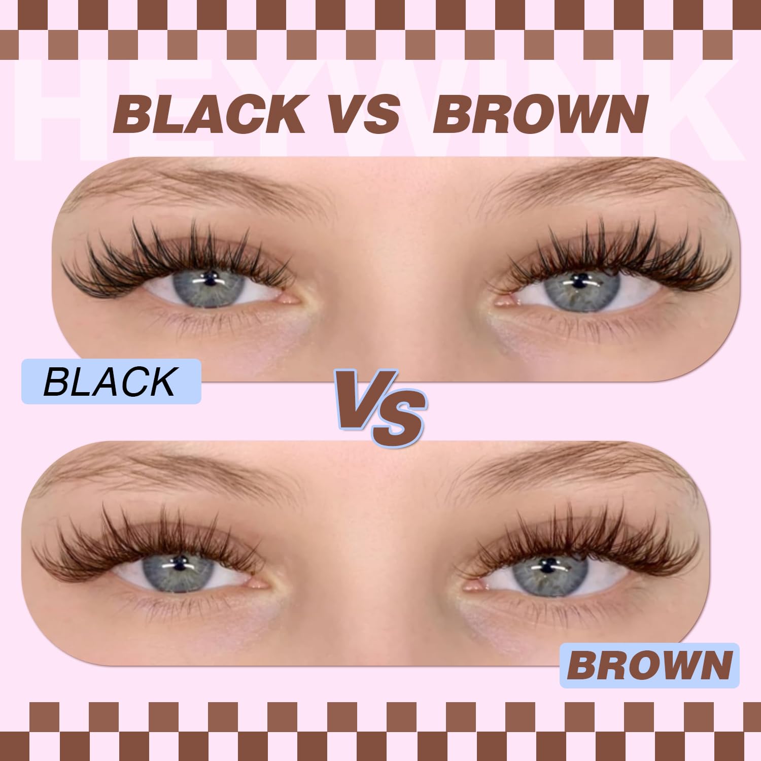 HEYWINK Bond & Seal adhesive secures clusters while protecting natural lashes.