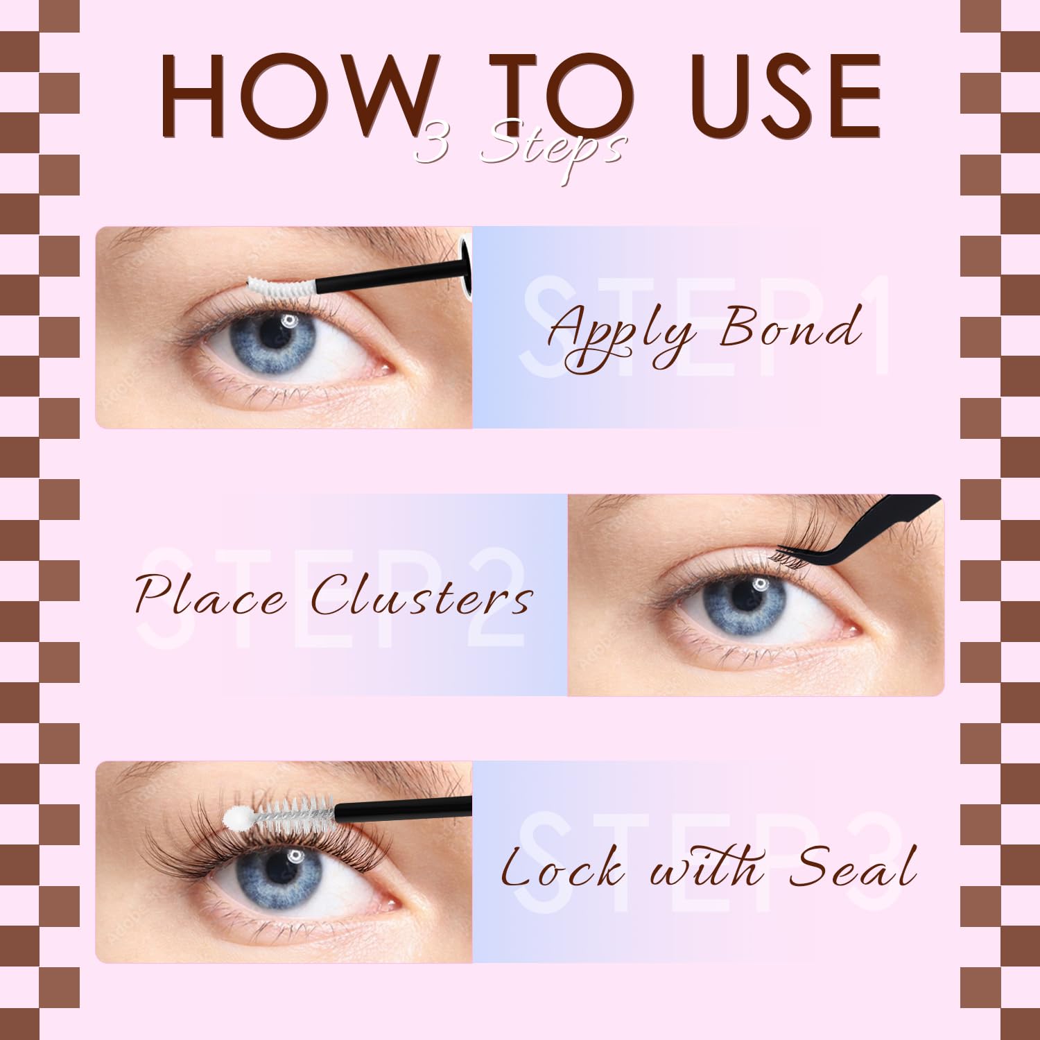 HEYWINK Reusable lash clusters keep curl and shape for multiple uses.