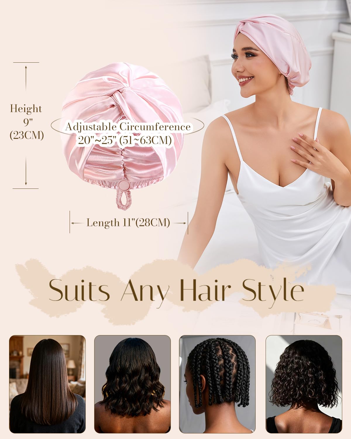 HFRHTGY silk satin care with easy washing and durable stitching