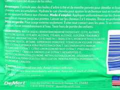 Hi-Pro-Pac Tea Tree & Mint application on hair shows cooling, soothing moisture.