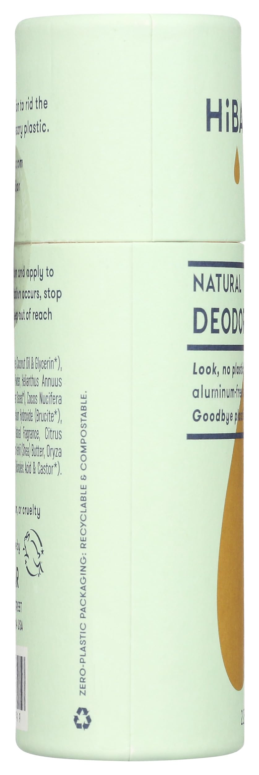 HiBAR Bergamot Cedar scent offers refreshing, unisex daily wear.