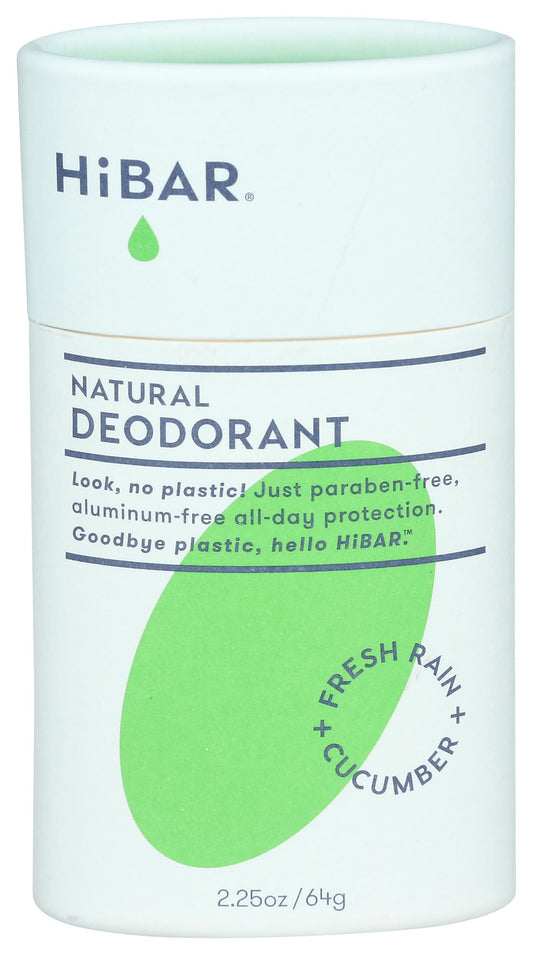 HiBAR Fresh Rain & Cucumber deodorant tube for plastic-free daily use