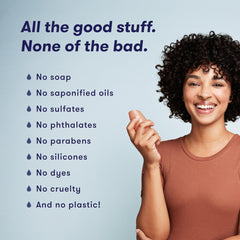 HiBAR product demonstrates frizz reduction on textured hair.