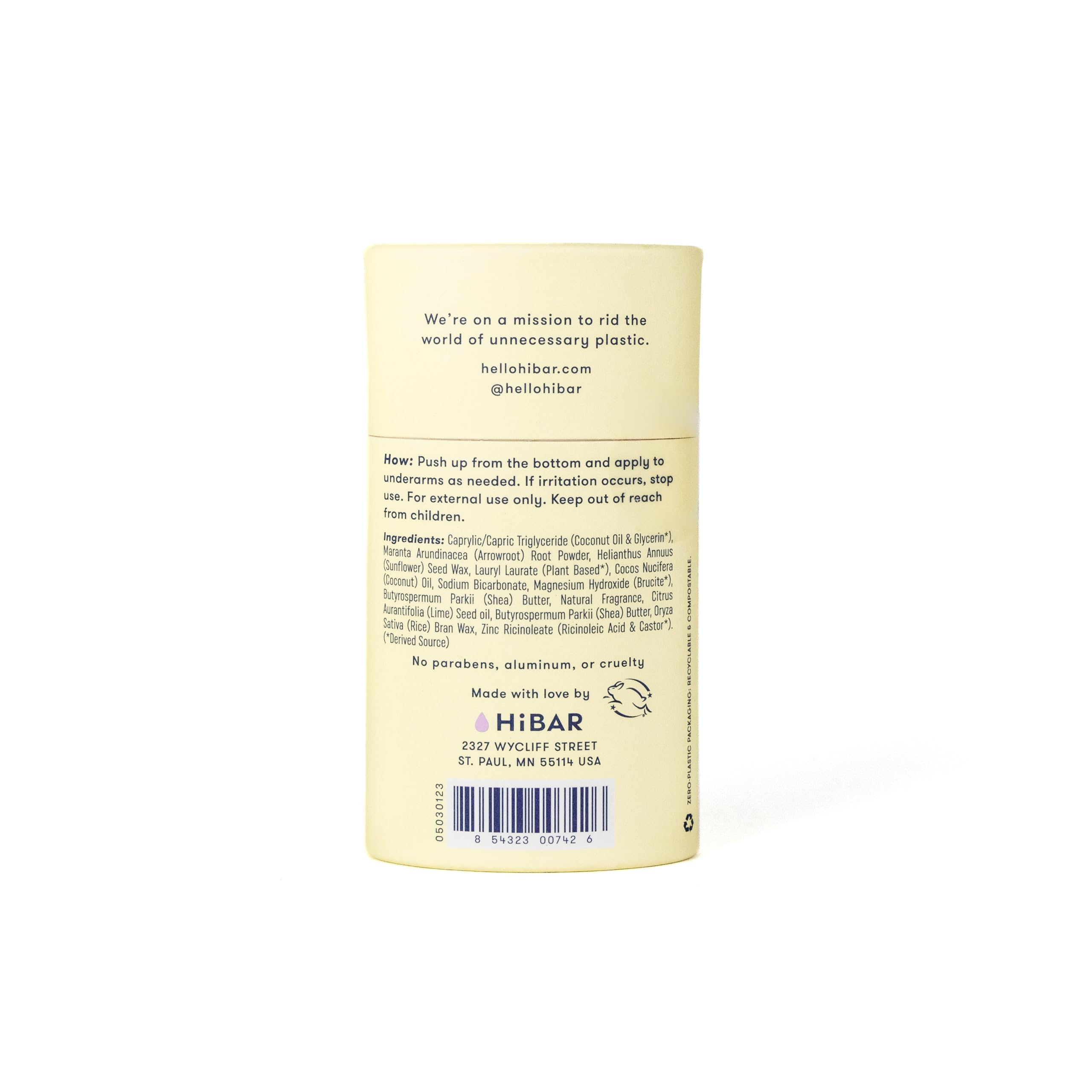HIBAR recyclable packaging emphasizes eco-friendly choice in store display.