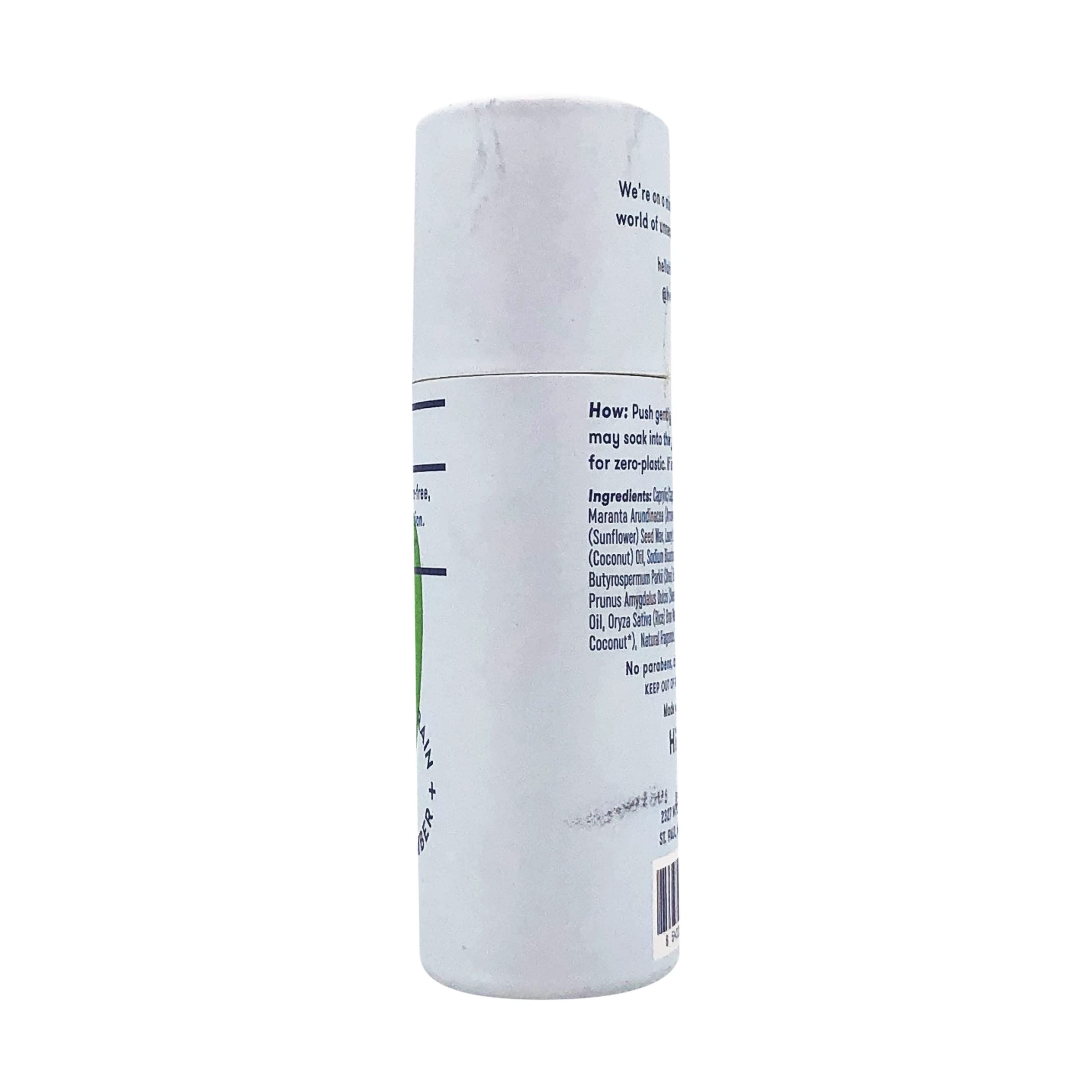HiBAR shea butter and rice bran for gentle underarm care