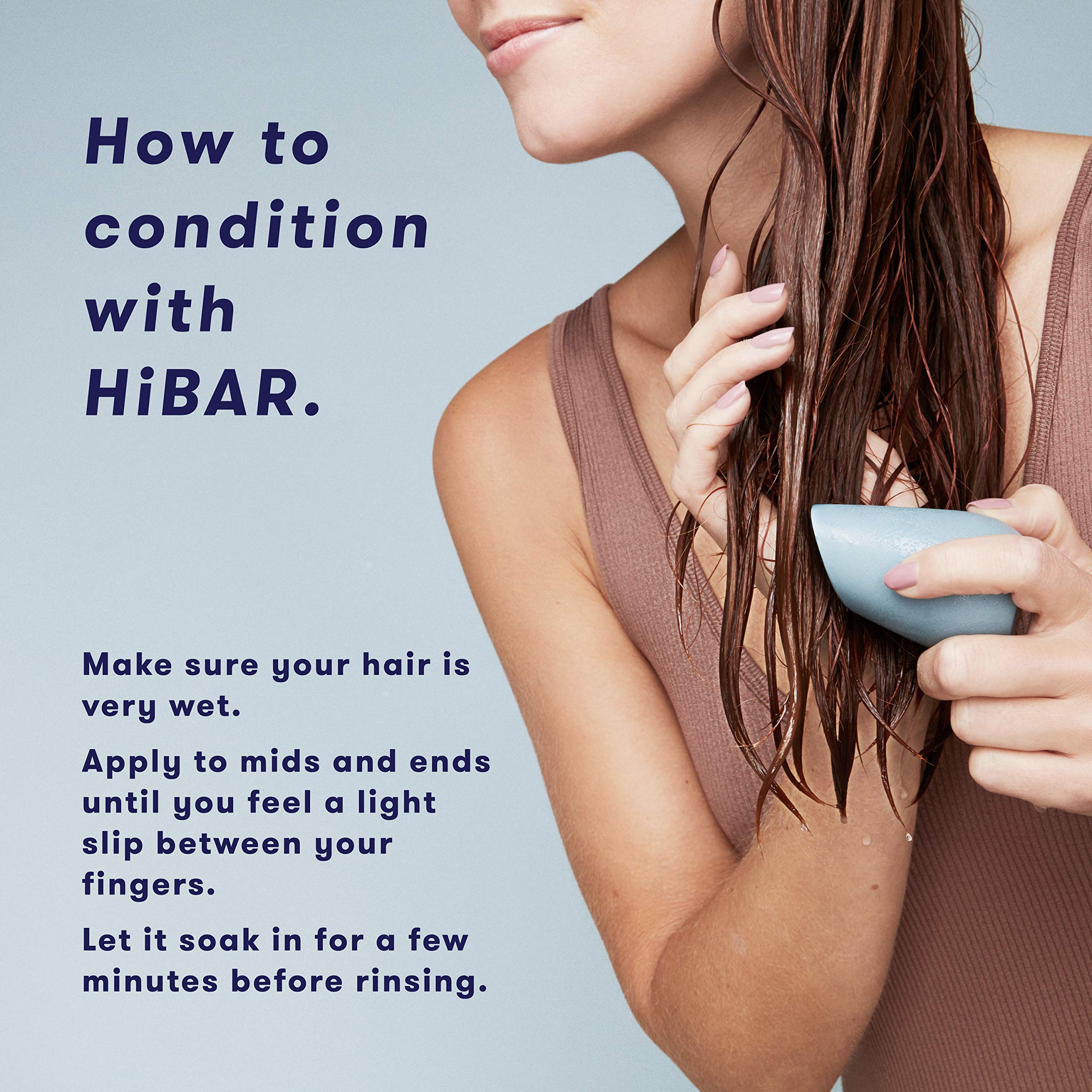 HIBAR Soothe bar close-up texture showing exfoliating particles