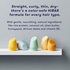HIBAR Volumize routine with color-safe bars under bright morning light