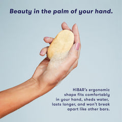 HIBAR Volumize products placed in sustainable bathroom setting