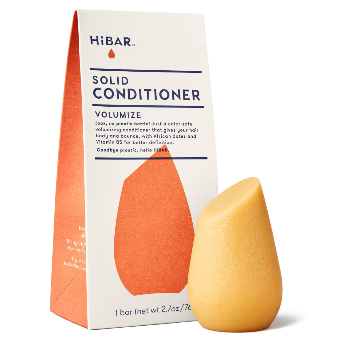 HIBAR Volumize conditioner bar in action adding body to fine hair.