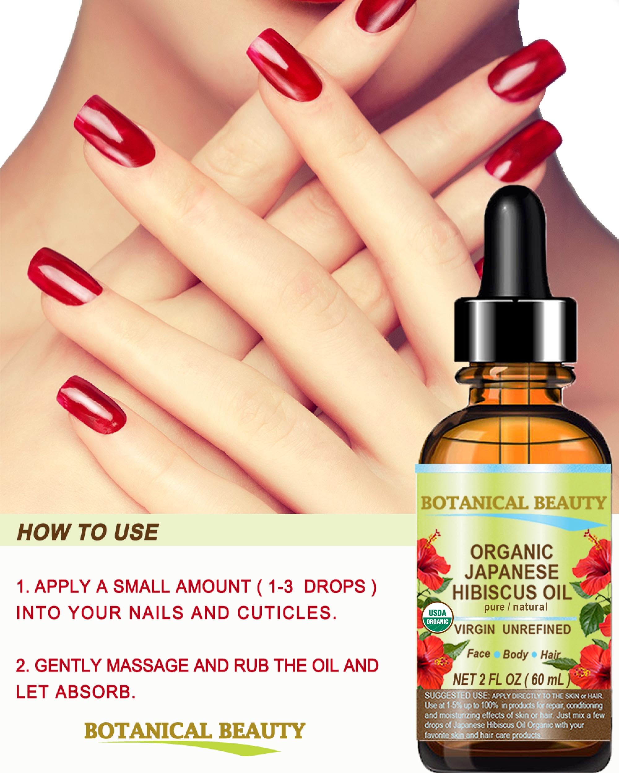 Hibiscus Oil for hair care delivering shine and softness