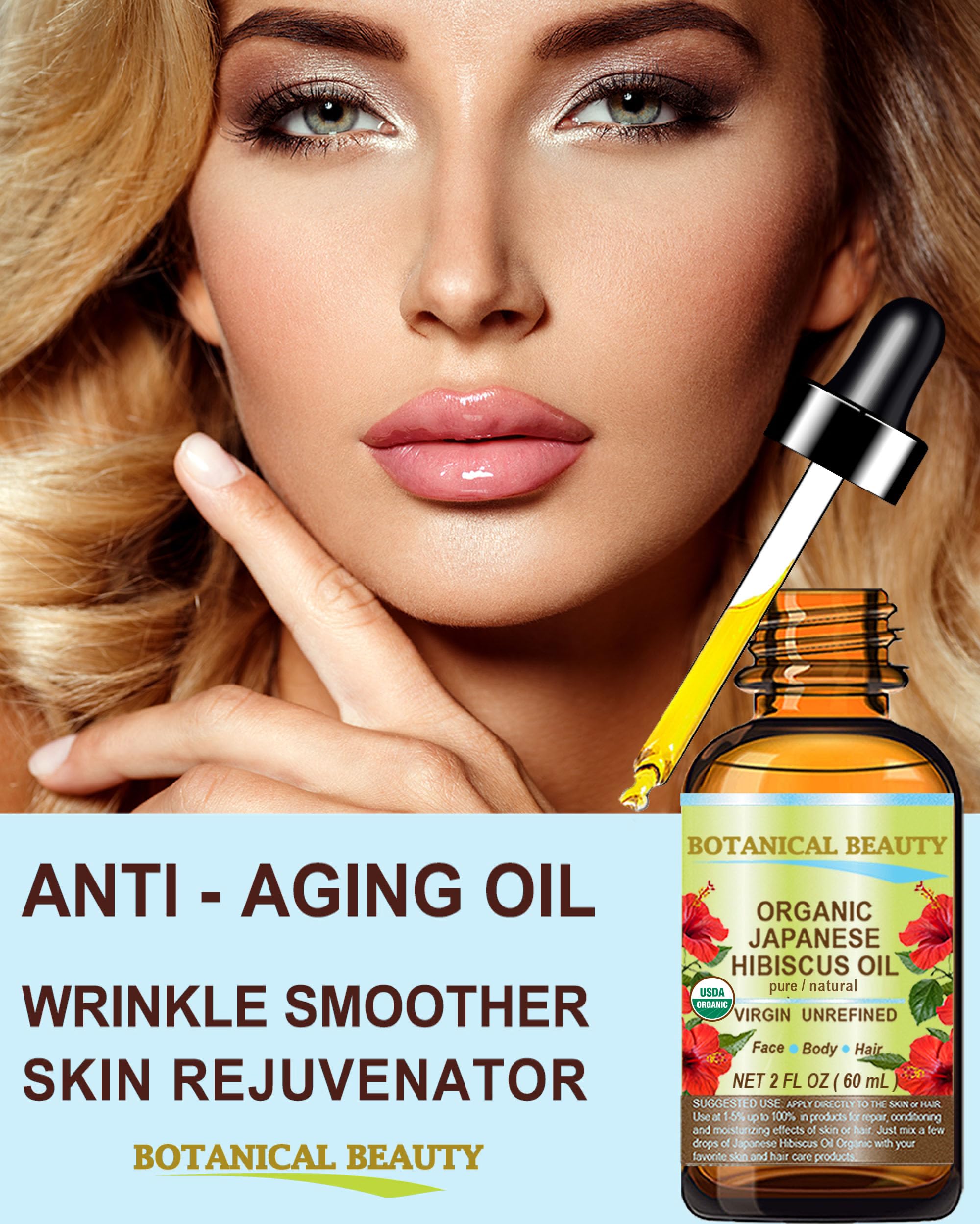 Hibiscus Oil supports hair growth and scalp hydration