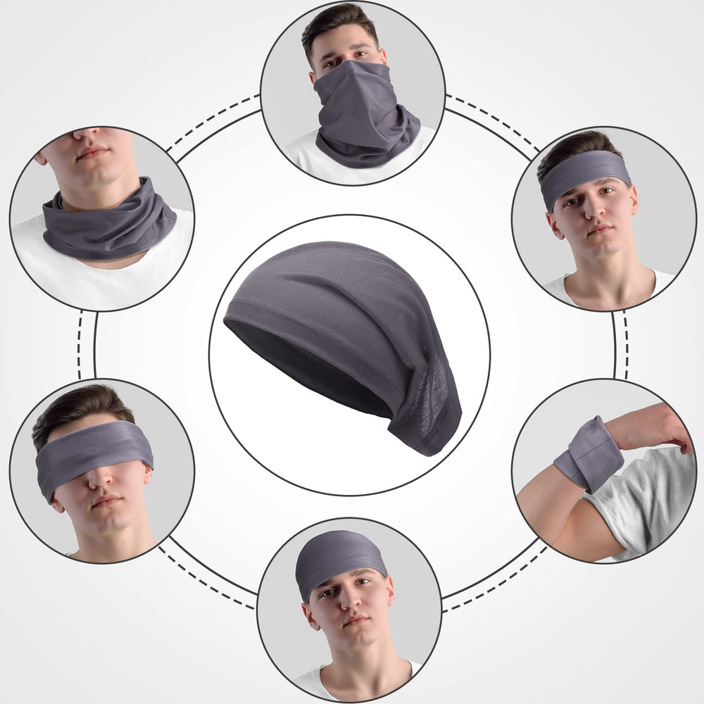 Hicarer versatile dread cap suitable as scarf hat or lightweight face cover