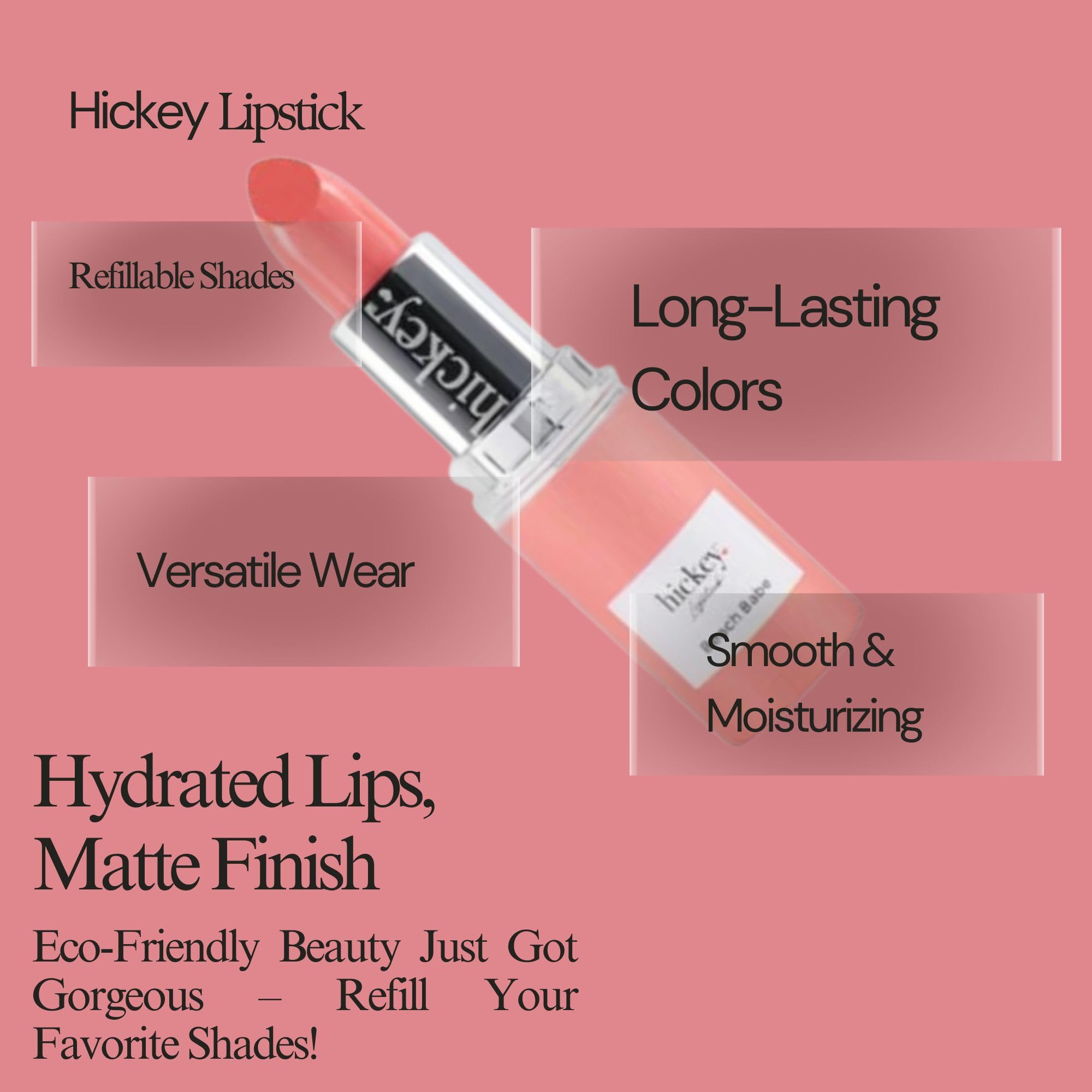 Hickey two-pack lipstick display shown on a clean surface