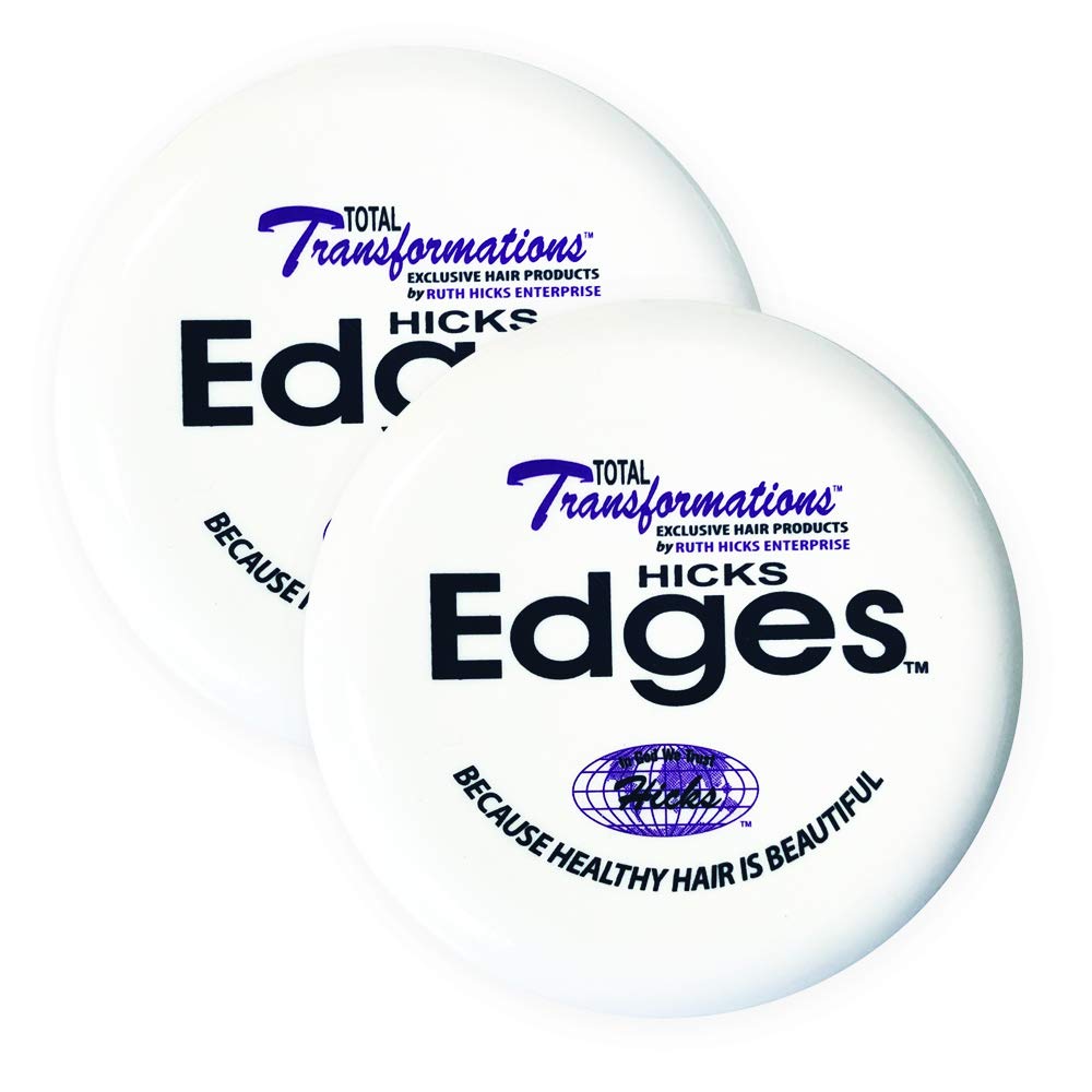 Hicks Total Transformations Edges Pomade box and jar for convenient edge control