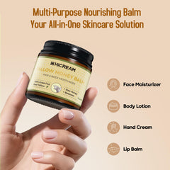 Hicream packaging box and jar showcase eco-friendly natural packaging.
