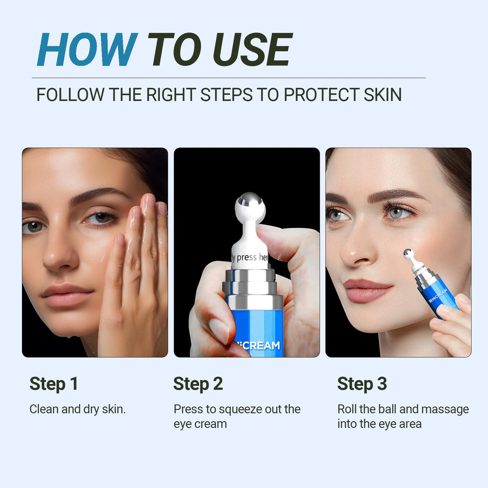 Hicream gift-ready eye serum box suitable for self-care gifting.