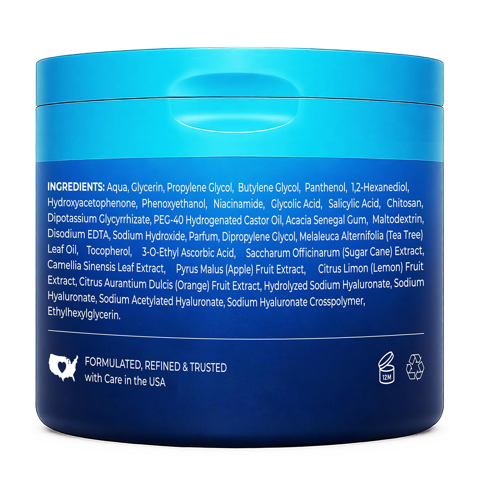 Hicream glycolic pads visible on skin for even tone