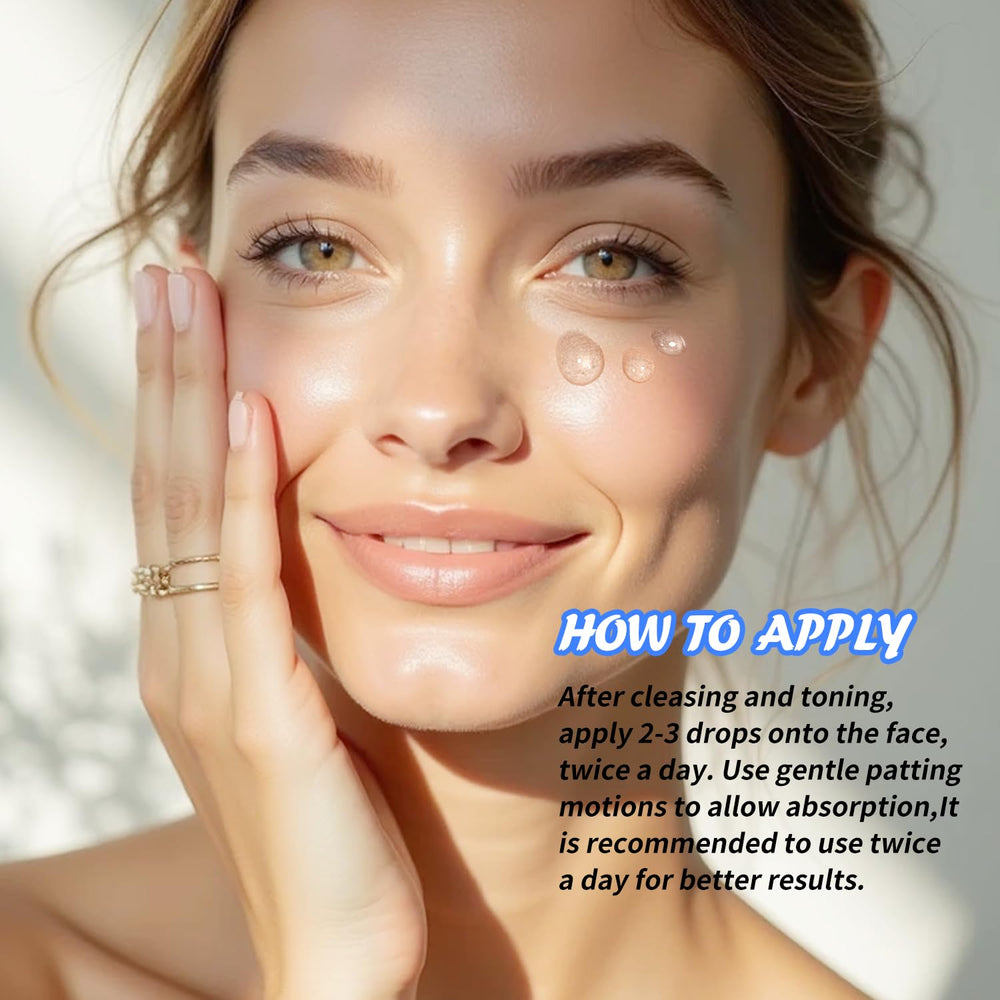 Hicream Serum drops-pipette image showing precise drop application.