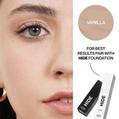 Blemish covered by Hide Liquid Concealer without caking or clogging pores.
