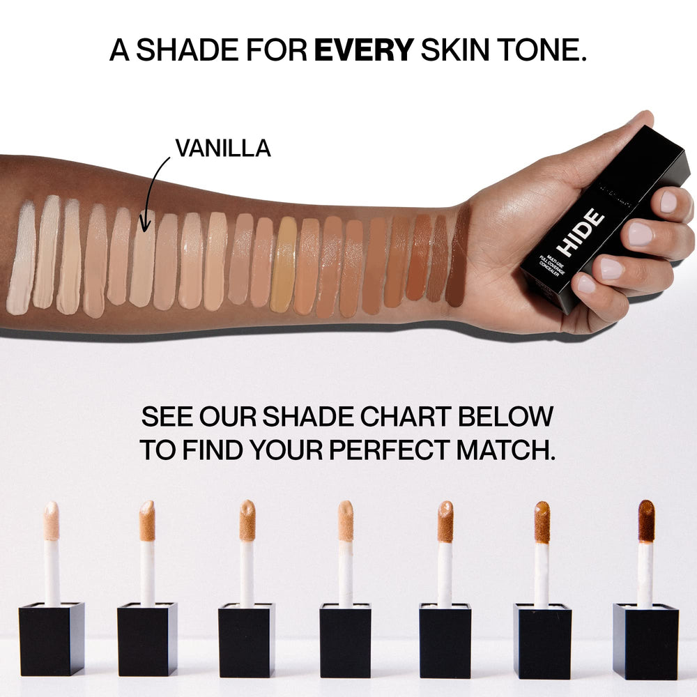 Close-up of Hide Liquid Concealer doe-foot applicator for precise application.