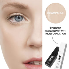 Hide Liquid Concealer matte finish controls shine while delivering coverage.