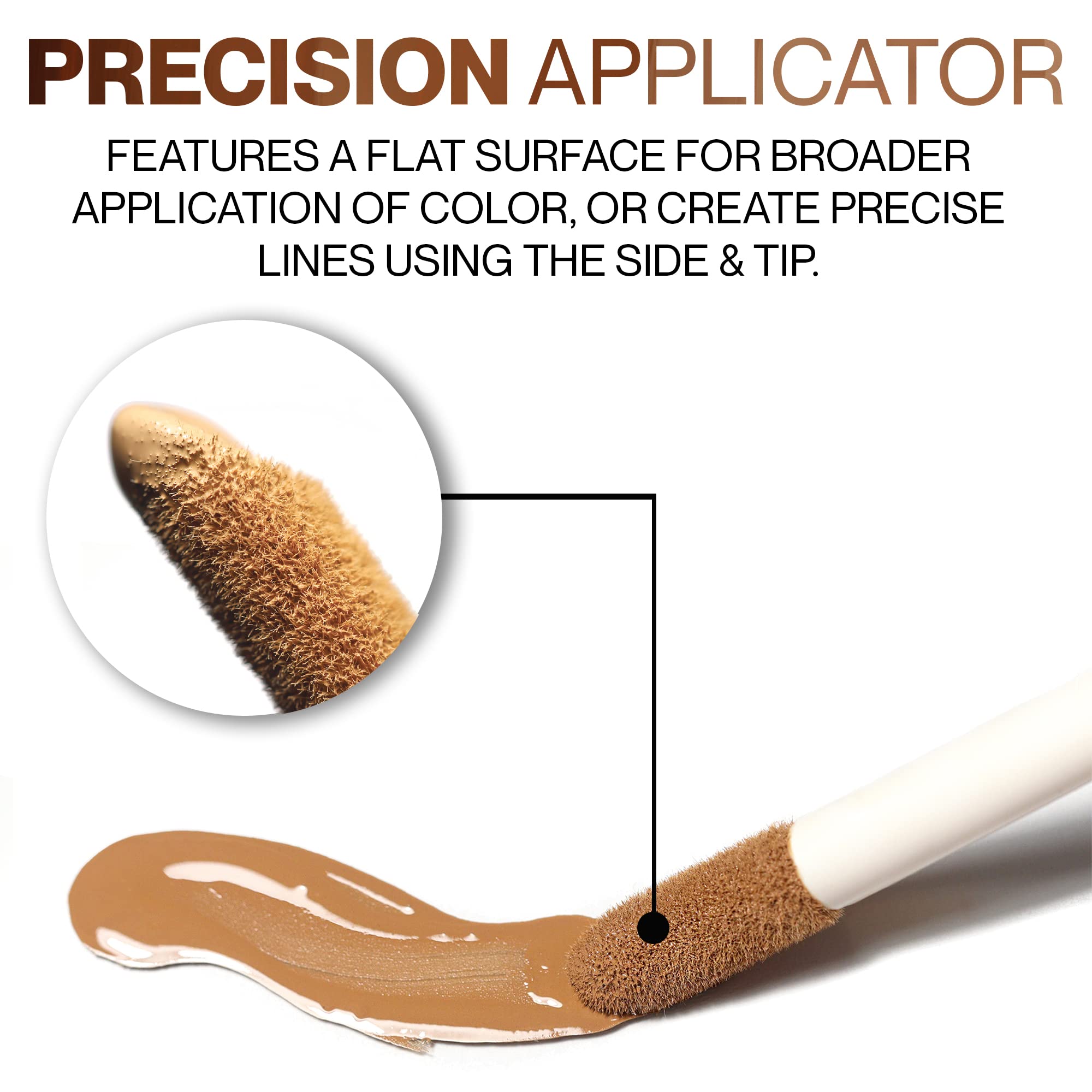 Packaging on vanity featuring sleek Hide concealer design
