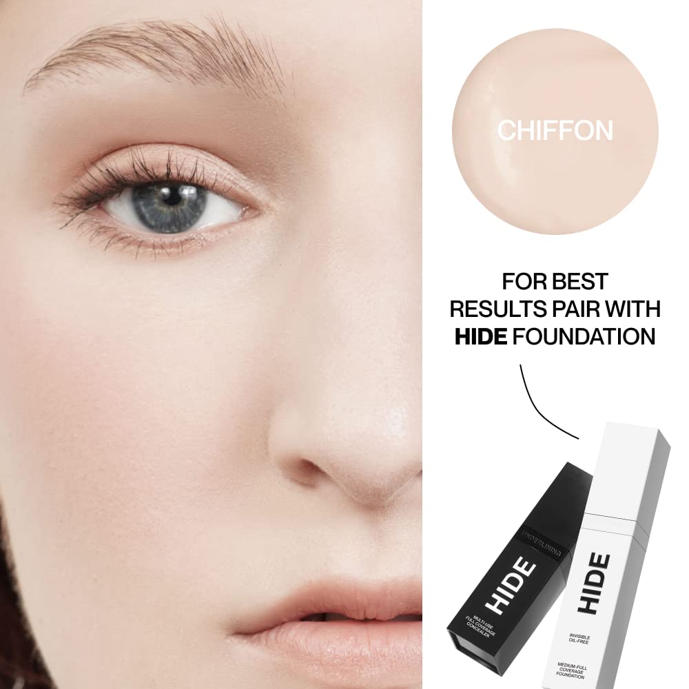 Hide Liquid Concealer applied under eye for brightness