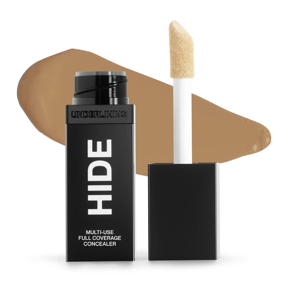 Hide Liquid Concealer under-eye coverage for a brighter, natural-matte look.