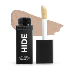 Hide Liquid Concealer Vanilla packaging shown for easy use and portability.