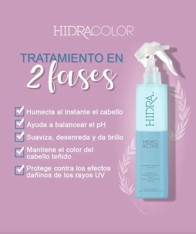HIDRA Hidro Active hair with silky shine after treatment