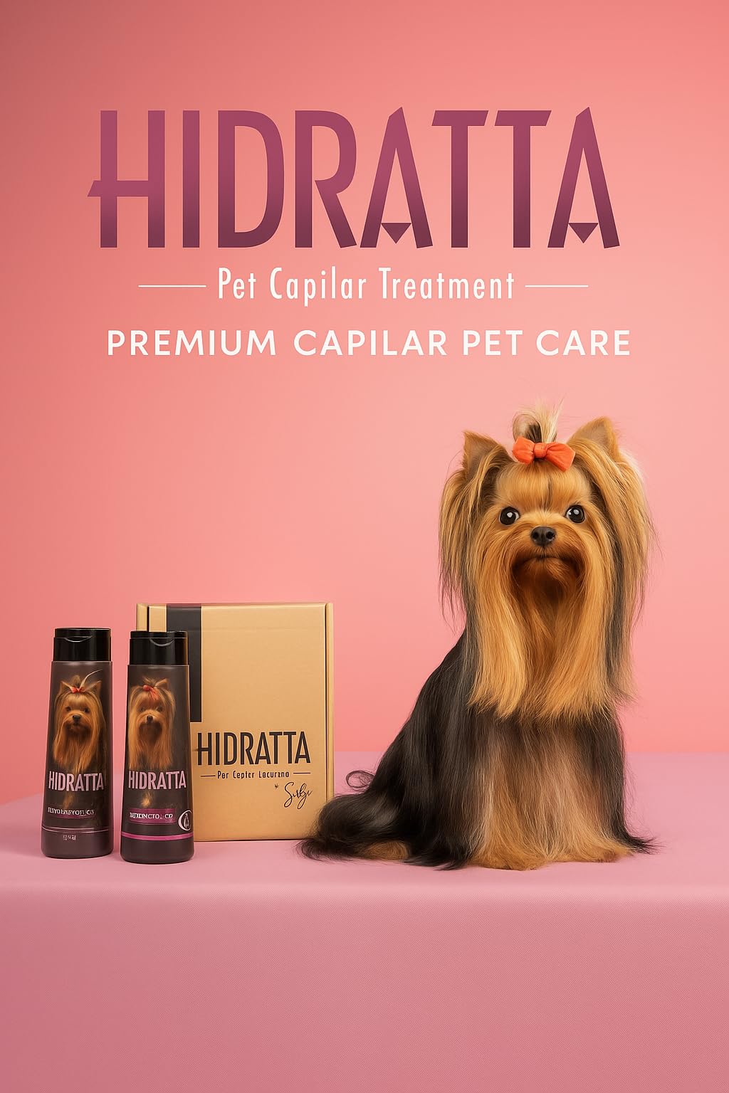Hidratta Premium Shampoo bottle 370ml delivering hydration and shine.