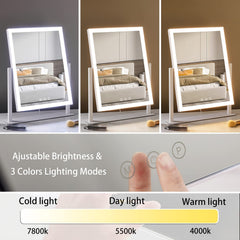 HIEEY 20X magnification mirror for detailed eyelash, eyeliner and lip work.