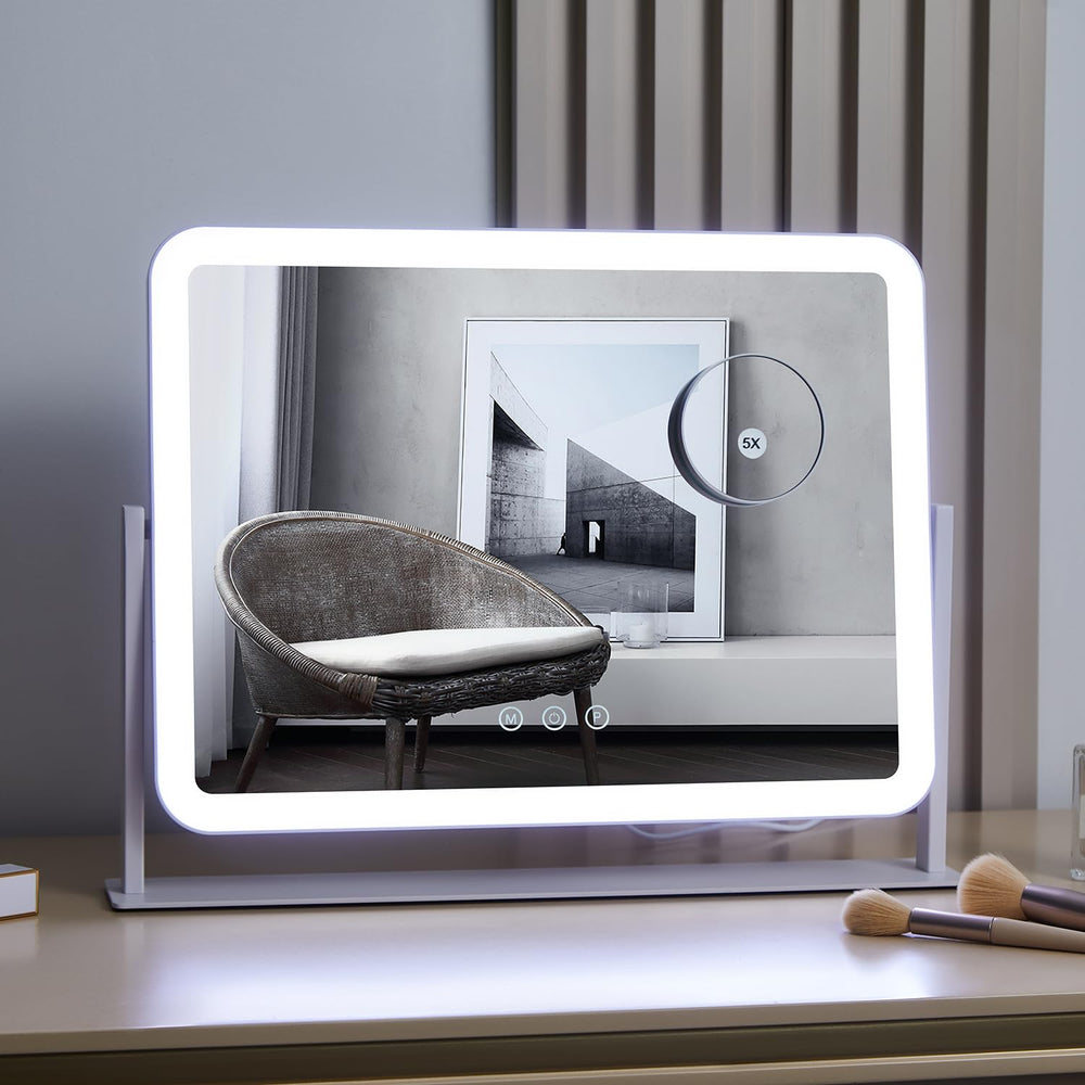 HIEEY vanity mirror 5x magnification detaches for precise detailing