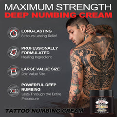 HIEKERS 8-hours numbing application showing long-lasting comfort during sessions.