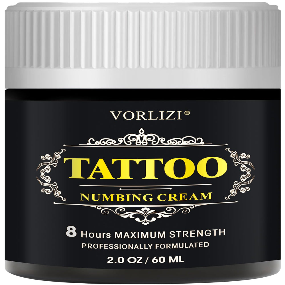 HIEKERS painless tattoo numbing cream tube for quick relief during long sessions.