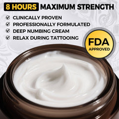 HIEKERS waxing session ready application demonstrates easy-to-apply numbing cream.