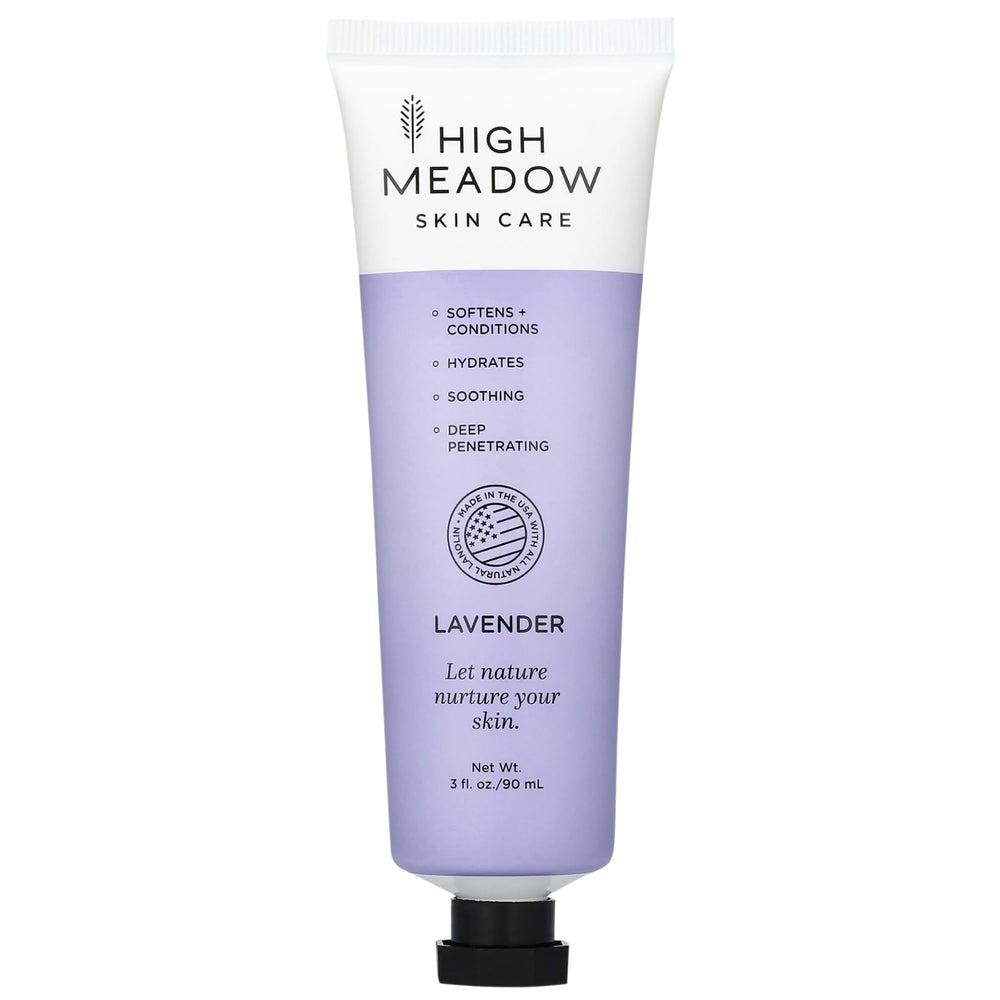 High Meadow Lanolin Skin Cream bottle for deep hydration on dry skin